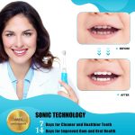 DADA-TECH Baby Electric Toothbrush, Toddler Teeth Brushes with Smart LED Timer and Sonic Technology for Infants Ages 0-3 Years (Blue) - Image 3